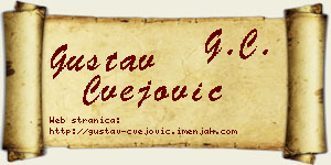 Gustav Cvejović vizit kartica